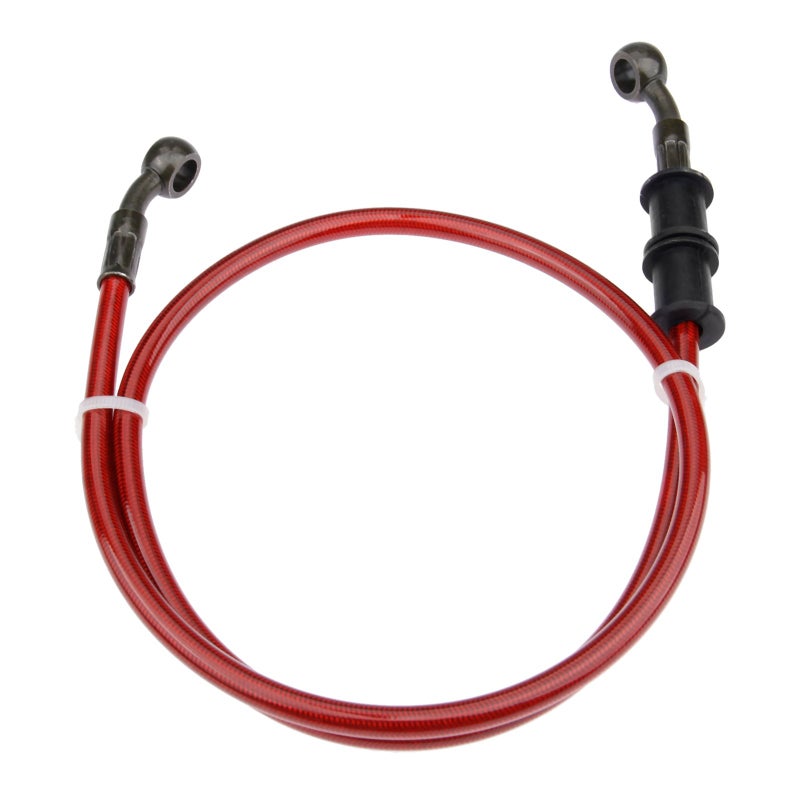 Mtsooning 90cm Motorcycle Oil Hose, Hydraulic Brake Line Braided Steel Gas Clutch Pipe Compatible with ATV Pit Dirt Bike Enduro Motocross Street Bikes - Image 1